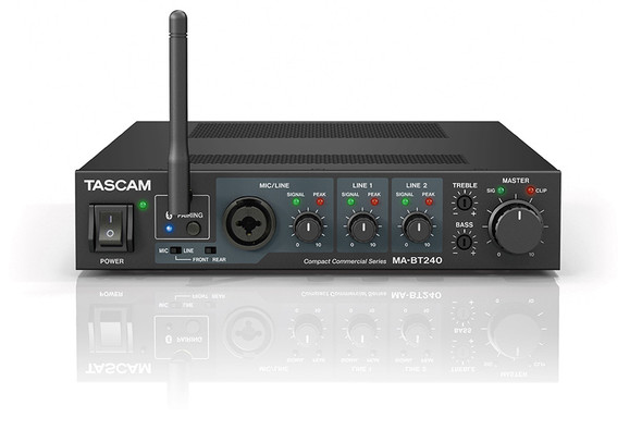 TASCAM MA-BT240 Mixing Amplifier With Extended Bluetooth TASCAM MA-BT240 Mixing Amplifier With Extended Bluetooth