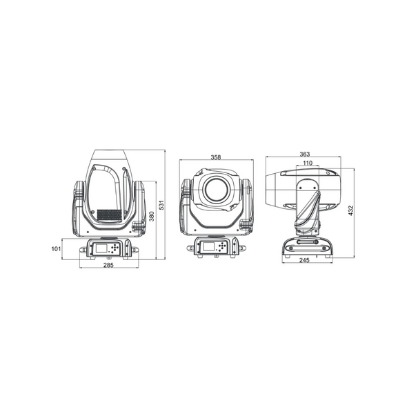 Antari Event Lighting HAVOCH200 - 200W LED Moving Head Hybrid
