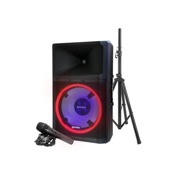 Gemini GSP-L2200PK 15" Bluetooth PA Speaker 2200W LED Party System