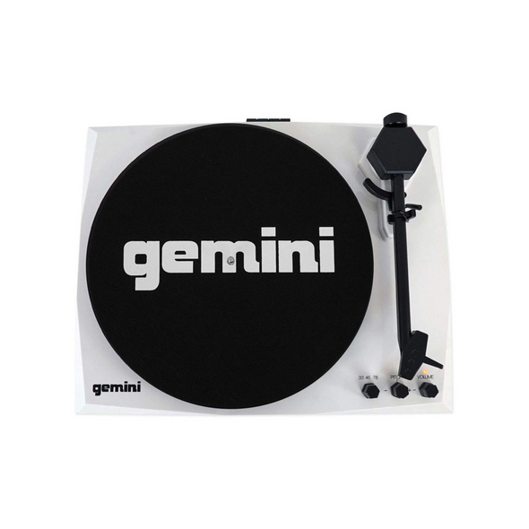 Gemini TT-900BW Vinyl Record Player Turntable with Bluetooth and Dual Stereo Speakers, Black/White Gemini TT-900BW Vinyl Record Player Turntable with Bluetooth and Dual Stereo Speakers, Black/White
