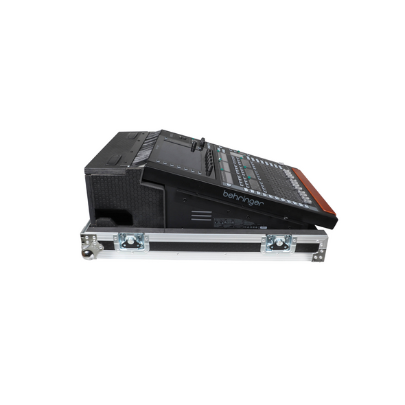 ProX XS-BWINGCOMPACTDHW ATA Digital Audio Mixer Flight Case for Behringer WING Compact Console with Doghouse compartment and Caster wheels
