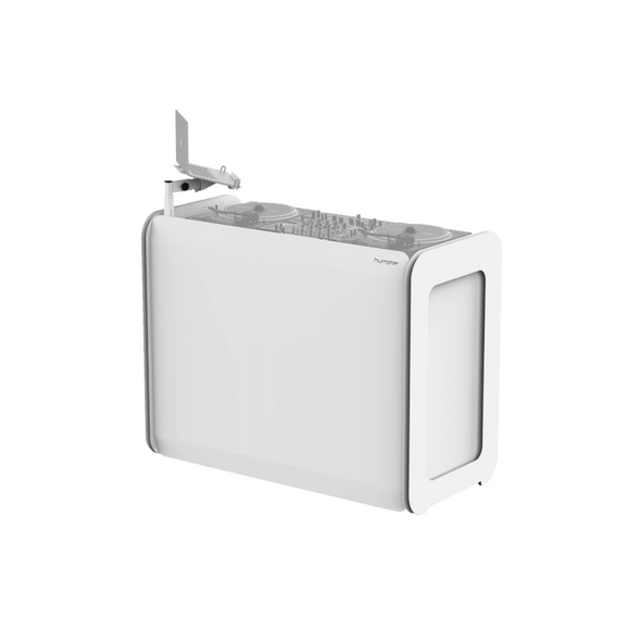 ProX XFH-CUBE WH Humpter Cube Professional Compact DJ Workstation in White ProX XFH-CUBE WH Humpter Cube Professional Compact DJ Workstation in White