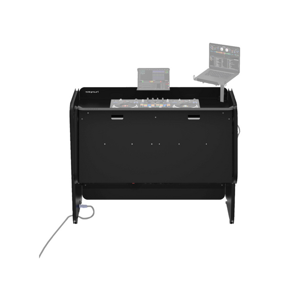 ProX XFH-CUBE BLK Humpter Cube Professional Compact DJ Workstation in Black