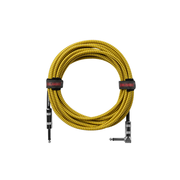 Gator Cases 20 Foot Strt to RA Braided Instrument CableBRY