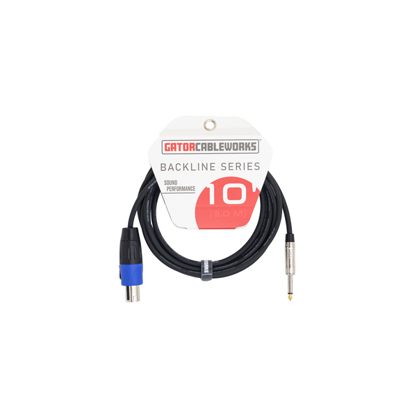 Gator Cases 10 Foot TS to Twist Lock Connector Speaker Cable