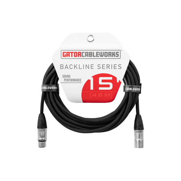 Gator Cases Backline Series 15 Foot XLR Microphone Cable