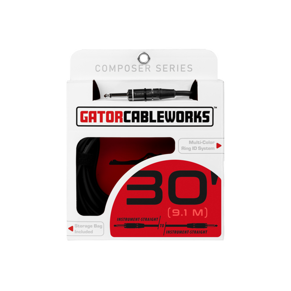 Gator Cases GCWC-INS-30 30 Foot Strt to Strt Instrument Cable