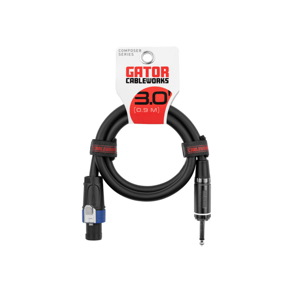 Gator Cases GCWC-SPK-03-1TL 3 Foot TS to Twist Lock Connector Speaker Cable