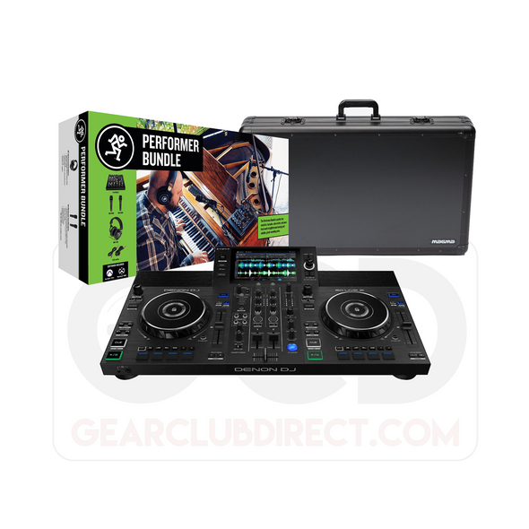 GCD Package: Denon DJ SC Live 2 DJ Package with Magma Carry-Lite Case & Mackie Performance Bundle