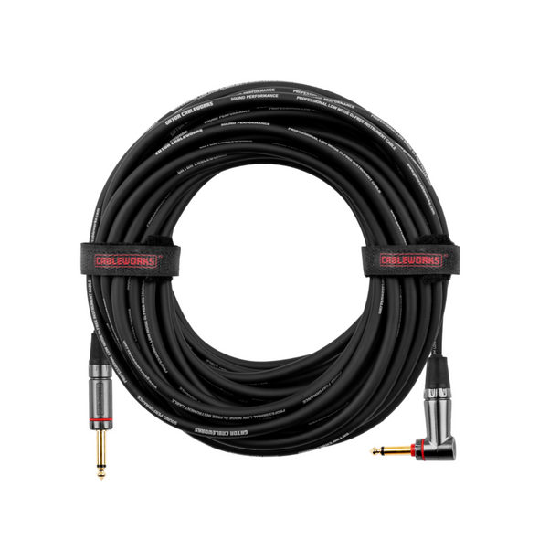 Gator Cases GCWH-INS-30RAQT 30 Foot Strt to RA Quiet Instrument Cable