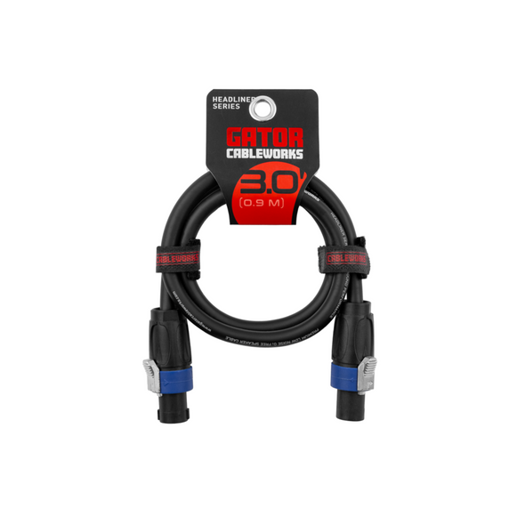 Gator Cases GCWH-SPK-03-2TL 3 Foot Twist Lock Connector Speaker Cable