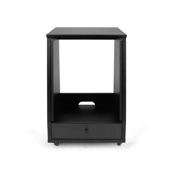 Gator Cases GFW-ELITESTUDIORK12-BLK Frameworks Elite Angled Studio Rack – 12U BLK