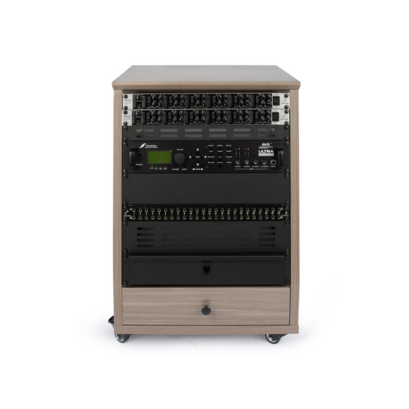 Gator Cases GFW-ELITESTUDIORK12-GRY Frameworks Elite Angled Studio Rack – 12U GRY