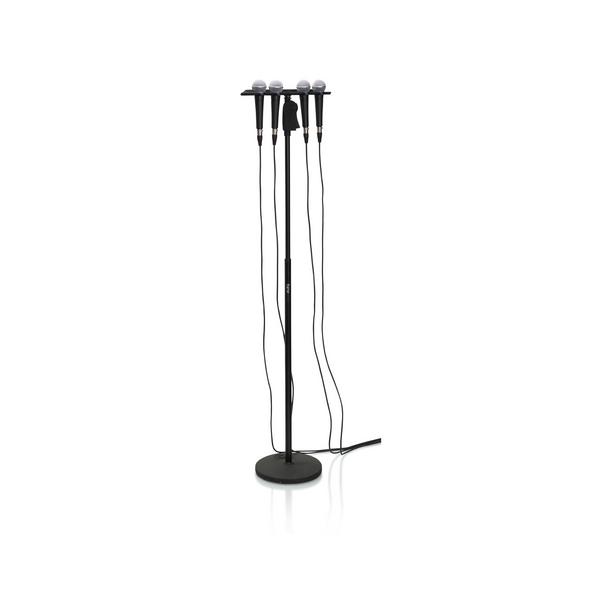 Gator Cases GFW-MIC-4TRAY Multi Mic Holder Four (4) Mics