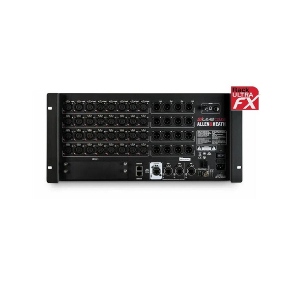 Allen & Heath AH-DLIVE-CDM32-RUFX with RackUltraFX C Class RackUltra FX MixRack 32x16 I/O
