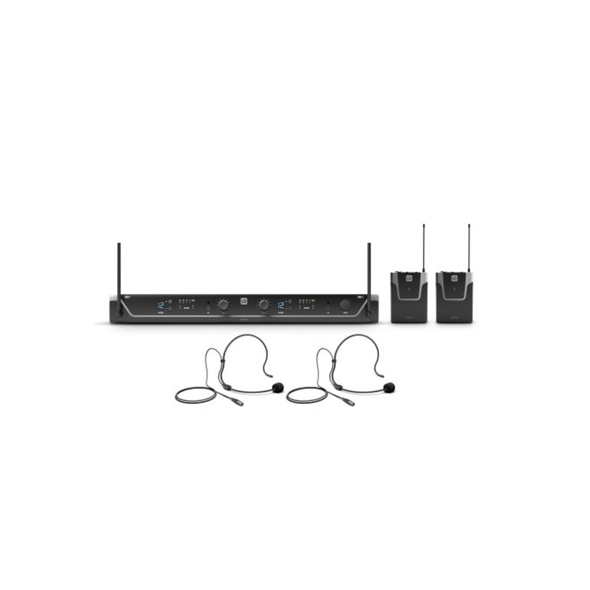 LD Systems U305 BPH2 Dual Wireless Mic System with 2 x Bodypack and 2 x Headset - 514 - 542 MHz