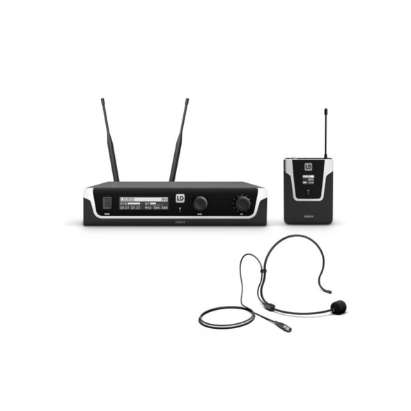 LD Systems U505 BPH - Wireless Mic System with Bodypack and Headset, 514 - 542 MHz