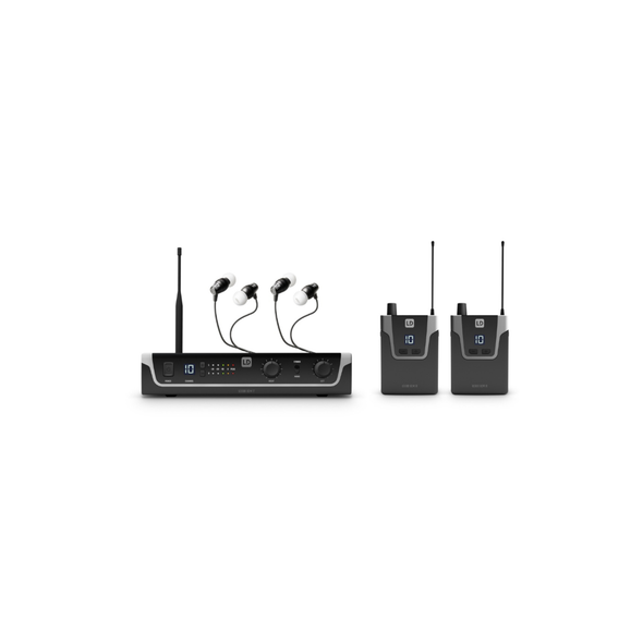 LD Systems Wireless In-Ear Monitoring System, Twin Pack with Earphones, 470 - 490 MHz