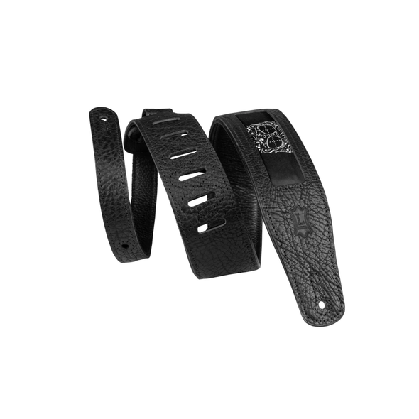 Levy's Calaca Black Leather 2.5"Strap - Skulls