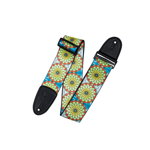 Levy's Stained Glass Guitar Strap-Spring Bloom