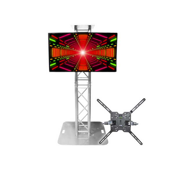 ProX XT-MEDIAMOUNT Universal 32" to 80" TV Bracket Clamp with Vesa Mounting Bracket for F34 F32 12" Bolt Truss or Speaker Stands