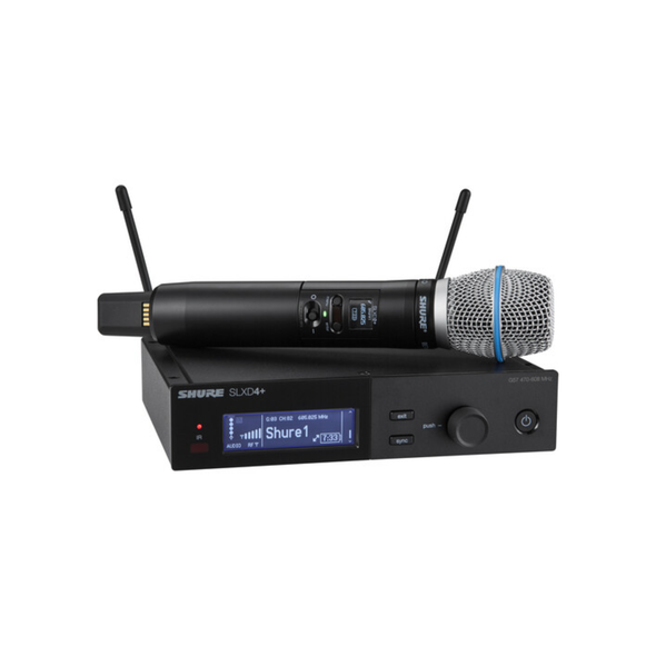 Shure SLXD24+/B87A Digital Wireless Handheld Microphone System with Beta 87A Capsule (G57: 470 to 608 MHz)