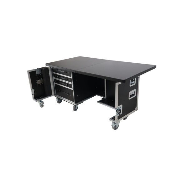 ProX XT-PRODESK6030 Mobile Office Foldable Pro Desk Flight Case