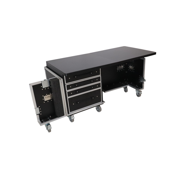 ProX XT-PRODESK6030 Mobile Office Foldable Pro Desk Flight Case