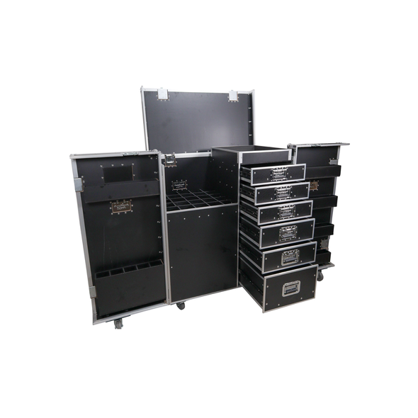 ProX XS-6DMIC25W ATA Flight Style Mic Stand & Drawer Case