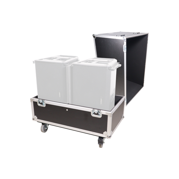 ProX XS-SP2X251715W ATA Dual Speaker Flight Case for 12" Speakers