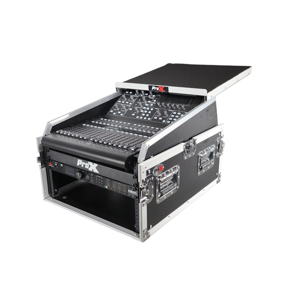 ProX T-6MRSS13ULT 13U Top Mixer / 6U Rack Combo Case w/ Laptop Shelf