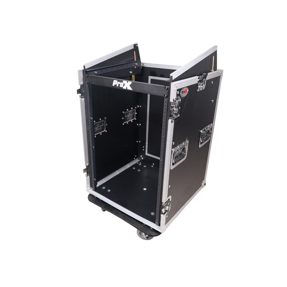 ProX T-16MRLT 16U Rack Case with 10U Mixer Top & Casters