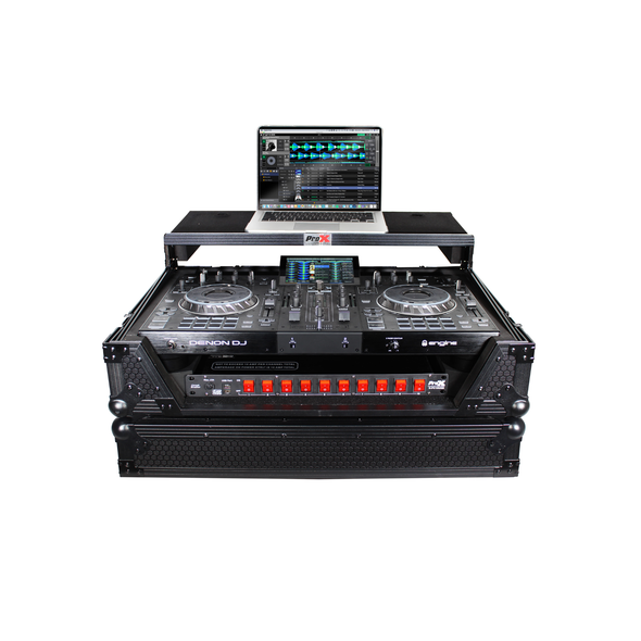 ProX XS-PRIME2LTBL ATA Flight Case for Denon PRIME 2 with Laptop Shelf