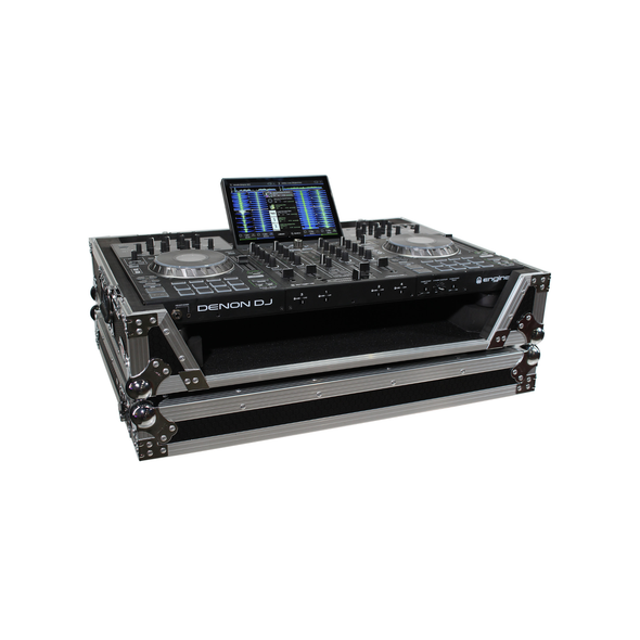 ProX XS-PRIME4W ATA Flight Case for Denon PRIME 4 with Wheels & 1U Rack Space