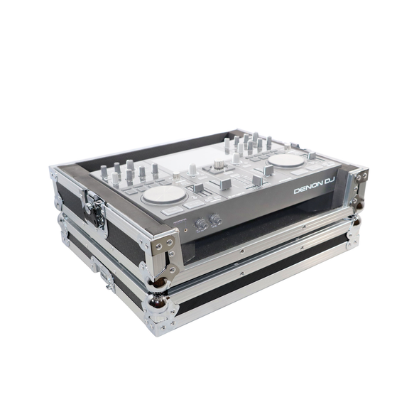 ProX X-PRIMEGO ATA Flight Case for Denon DJ Prime Go Controller – Silver/Black 