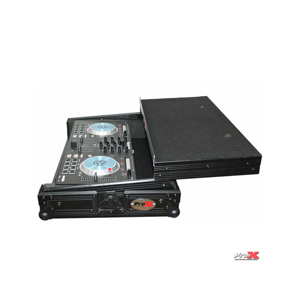 ProX Flight Case for Numark Mixtrack Pro 3 / Platinum with Laptop Shelf