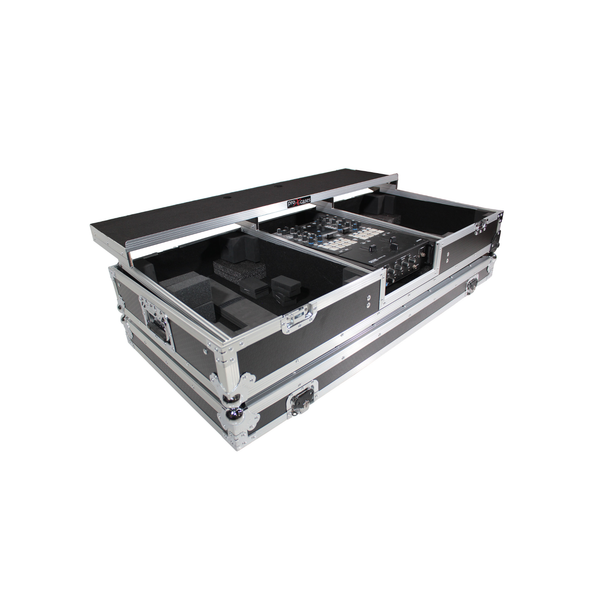 ProX XS-TMC1012WLTFBTL DJ Coffin Case for Rane 72 & Turntables with Laptop Shelf