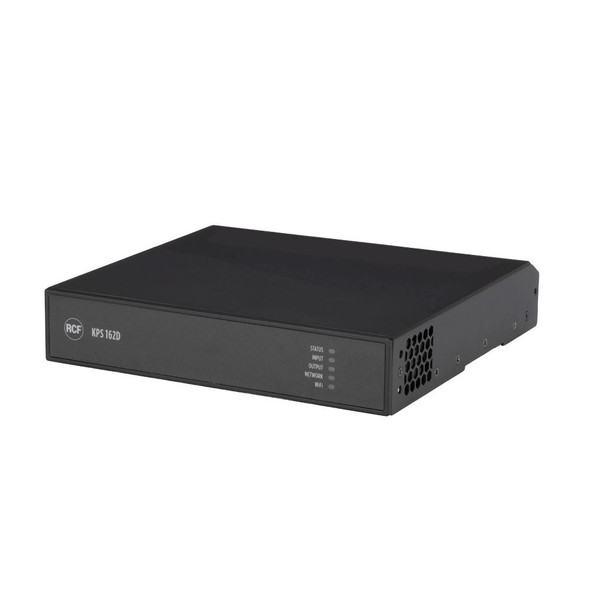 RCF Class D Power Amplifier with DSP, Dante-Equipped (2 X 160 W)