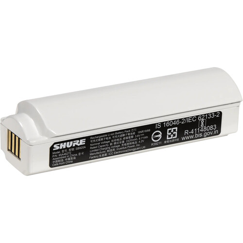 Shure SB920A Rechargeable Battery for ADX2