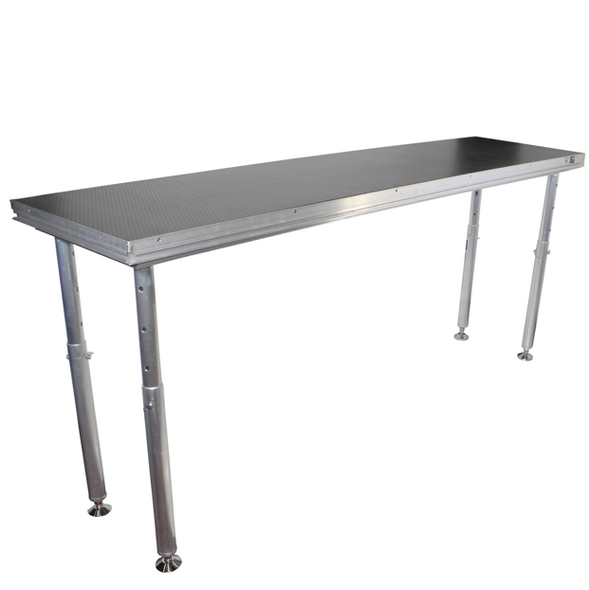 ProX StageQ 2 ft x 8 ft Stage Deck w/ 4 Adjustable 28–48 inch Legs