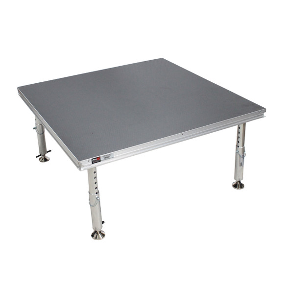 ProX StageQ 4 ft x 4 ft Stage Deck w/ 4 Adjustable 28–48 inch Legs