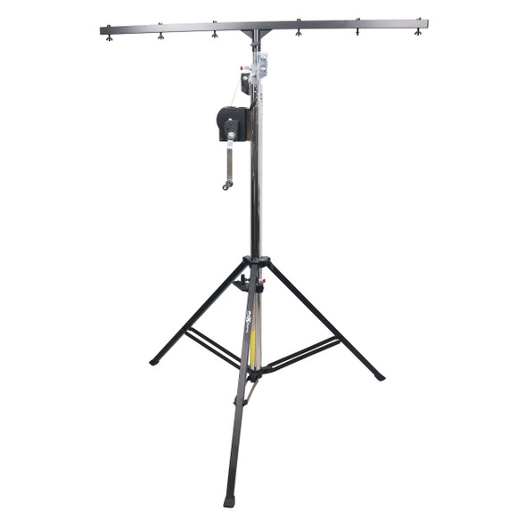 ProX 14 Ft. Heavy-duty Lighting Crank Stand for Lifting Truss 220 lbs Capacity Incl 5 Ft. T-Bar