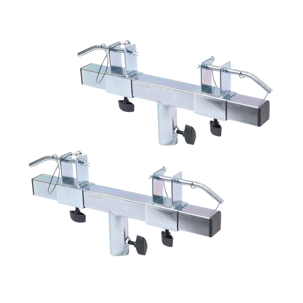 ProX Pair of Universal T-Adapter Stage Truss Brackets for F34/F33/F32 Triangle Square Bolt Truss Segments fits Tripod Stand 35mm Pole