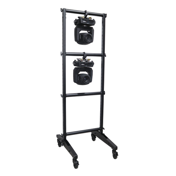 ProX 7 Ft. Lighting Fixture Moving Head U-Grid Module with 4 Adjustable Bars and Casters or Rubber Feet or Down Rigging