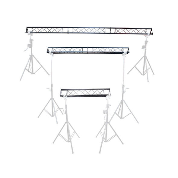 ProX Set of (3) Universal Lighting Truss System with 5 Ft. 10 Ft. 15 Ft. Triangle Segment Sections
