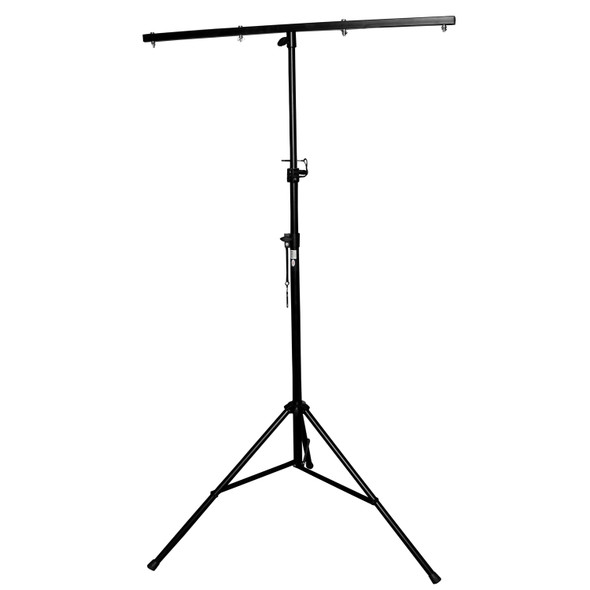ProX Lightweight Height Adjustable DJ Lighting Stand with Square T-Bar " adjusts up to 9 Ft. Height