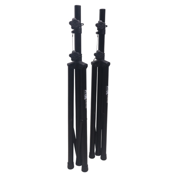 ProX Set of 2 Heavy Duty Speaker Tripod Stands 6 Ft. (44"-72") W/Bag