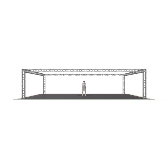 ProX XTP-40209 F34 trade show display booth truss system 40 ft x 20 ft x 9 ft aluminum truss structure for exhibits, conventions, retail displays, and event staging