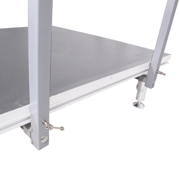 ProX Guardrail for 4ft Stage w/ Clamp Design 
