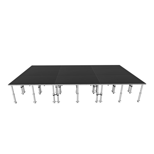 ProX 12x24 StageQ Package Incl 9pcs 4x8 platforms 